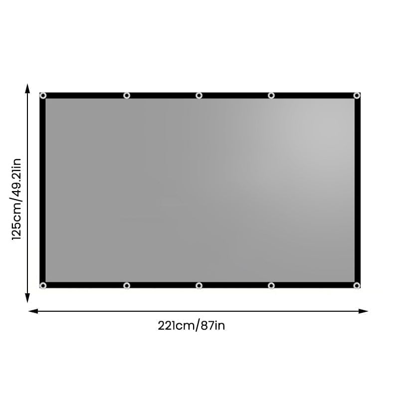 High-Gain Anti-Light Foldable Projector Screen