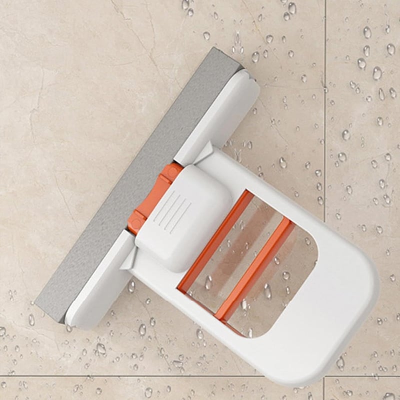 Hands-Free Mini Mop with Self-Wringing Handle & Reusable Cleaning Pad