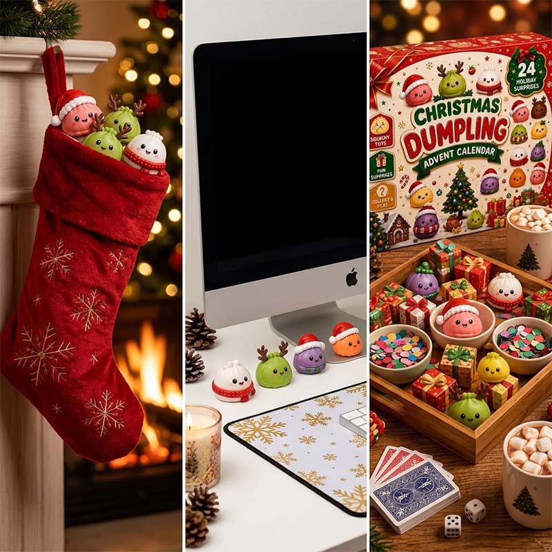 Christmas Dumpling Squishy 24-Day Advent Calendar