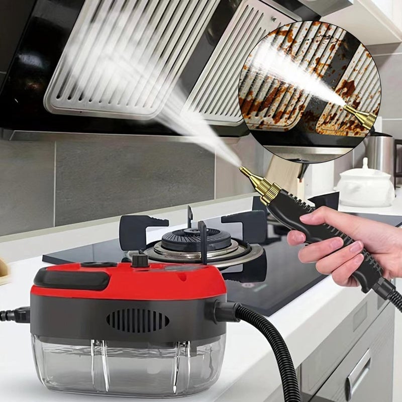 2500W Handheld High-Temperature Pressurised Steam Cleaner with Multiple Attachments