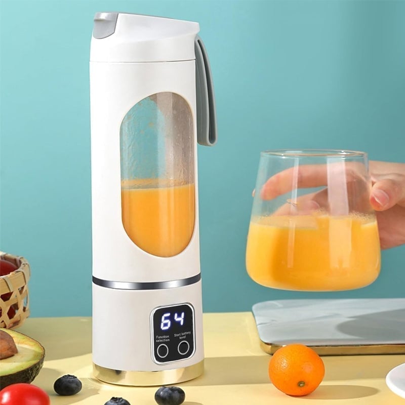 Rechargeable Portable Juicer with Dual Motor & 12-Blade System