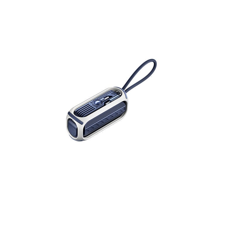 Zevran 5000mAh Compact Fast Charging Power Bank with Built-In Cable