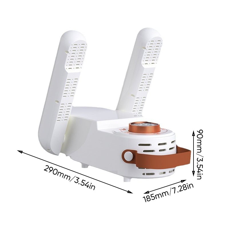 Foldable Electric Shoe Dryer with Warm Air & Timer