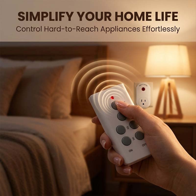 Wireless Remote Control Power Socket with Safety Protection