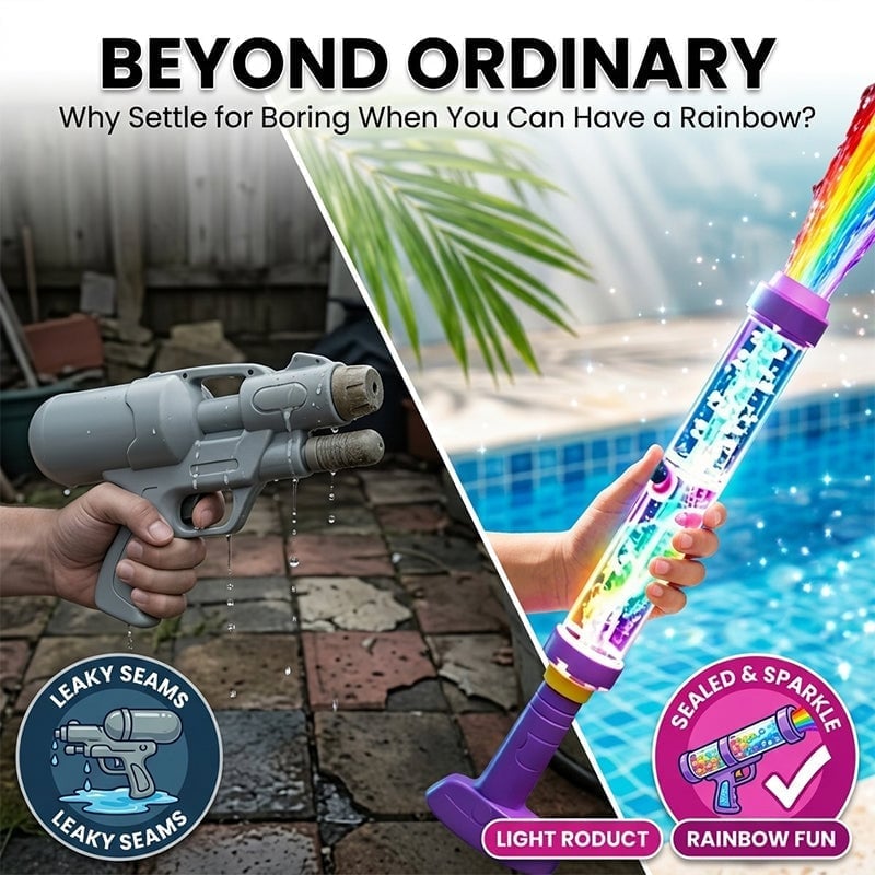 LED Rainbow Water Blaster with Colourful Light Effects