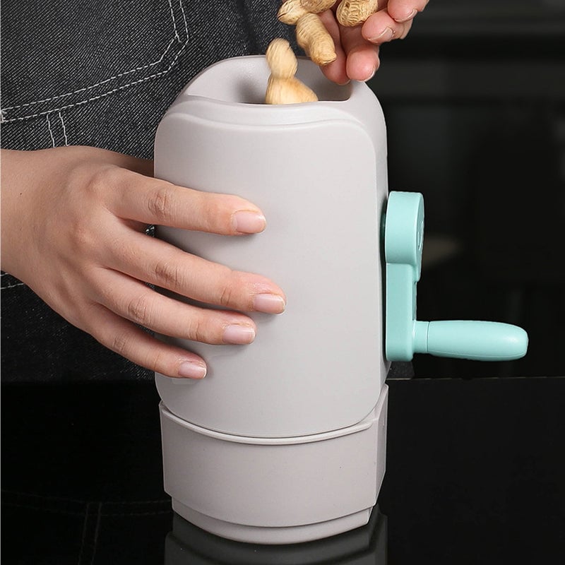 Manual Rotary Nut Sheller with Hand Crank