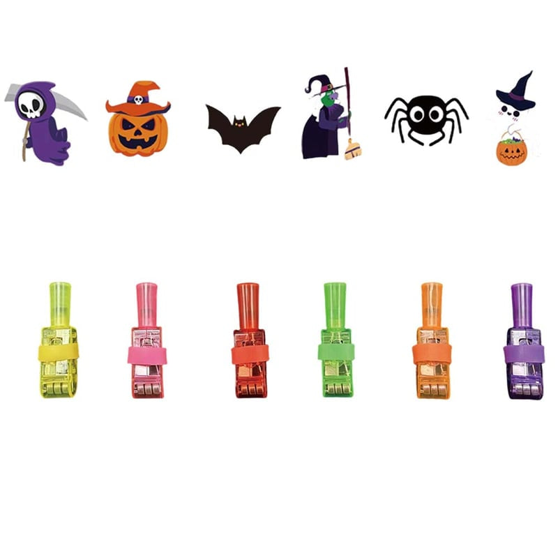 Halloween LED Projection Finger Lights with Spooky Patterns