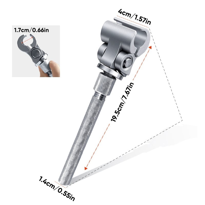Adjustable Door Hinge Alignment Wrench with Non-Slip Grip