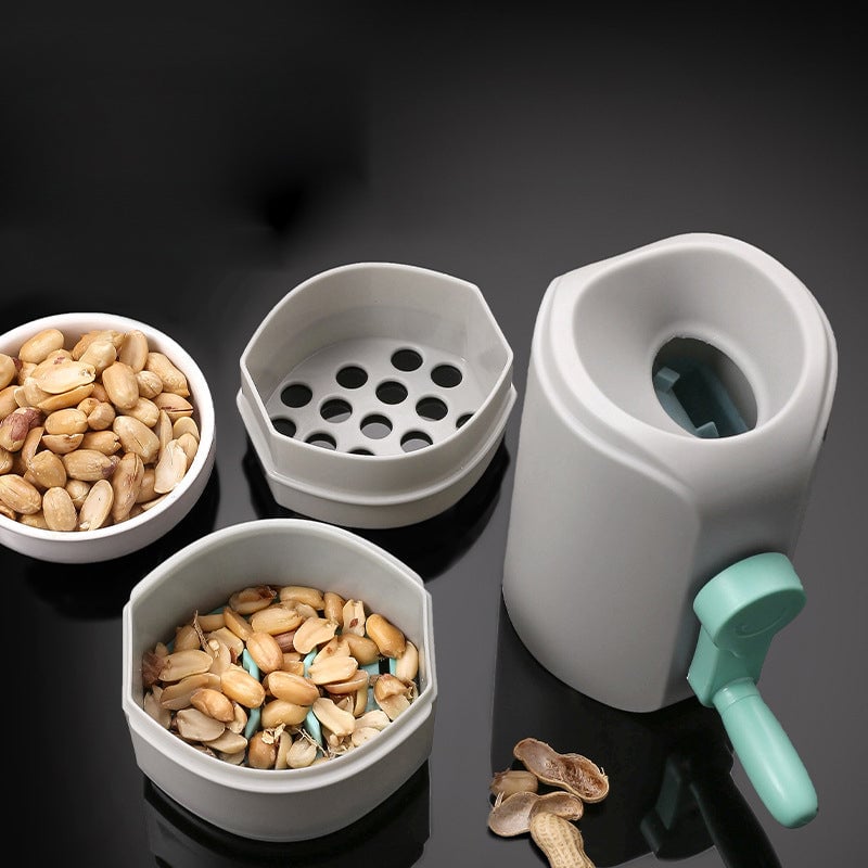 Manual Rotary Nut Sheller with Hand Crank