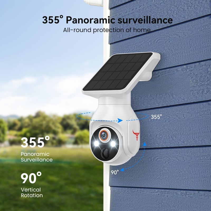 Solar 1080p Smart Security Camera with AI Motion Detection