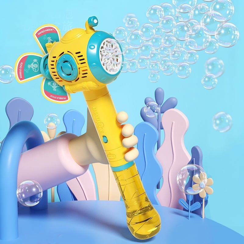 Rechargeable Automatic Bubble Maker with Adjustable Stand