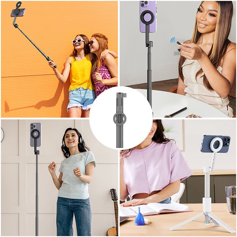 3-in-1 Magnetic Selfie Stick Tripod with 360° Rotation