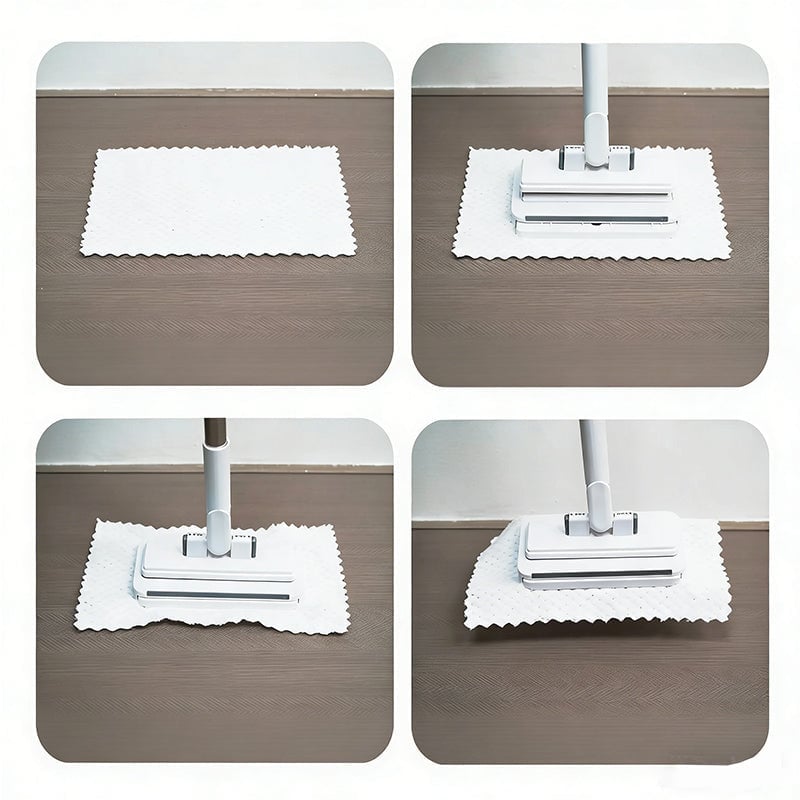 Multifunctional Lazy Mop with One-Click Cloth Attachment