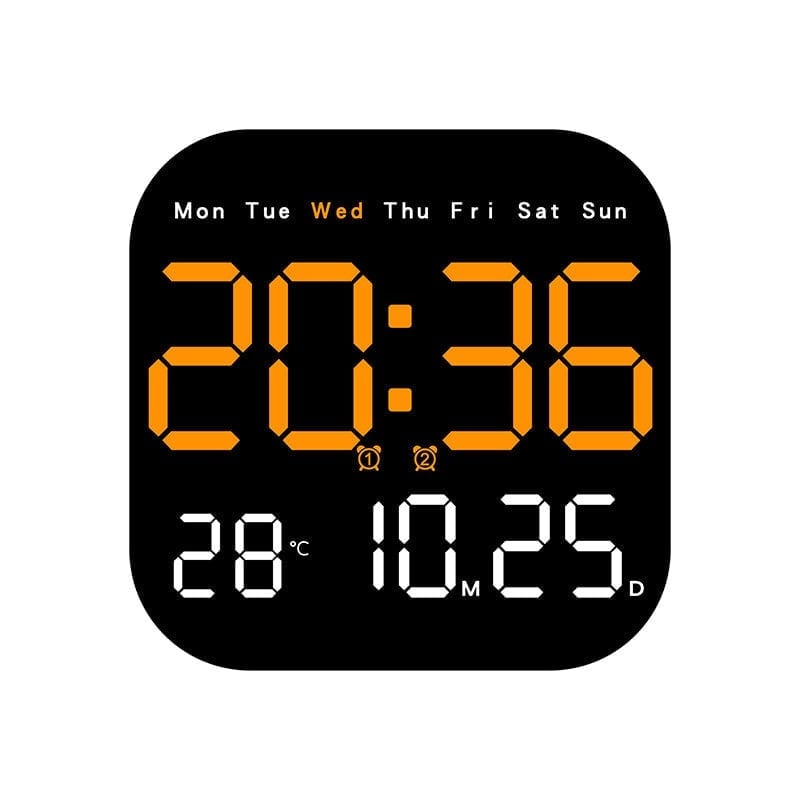 Multifunctional LED Digital Clock with Temperature & Remote Control