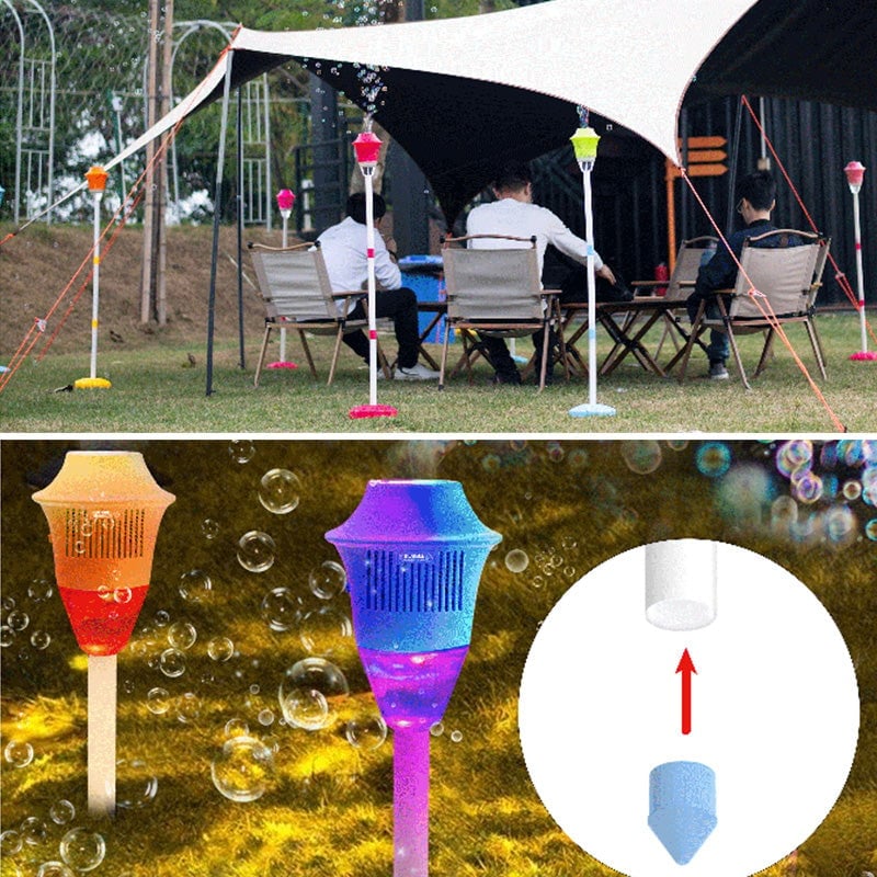 Rechargeable Automatic Bubble Maker with Adjustable Stand