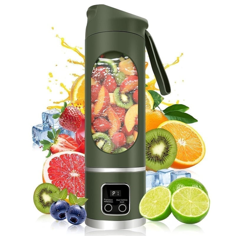 Rechargeable Portable Juicer with Dual Motor & 12-Blade System