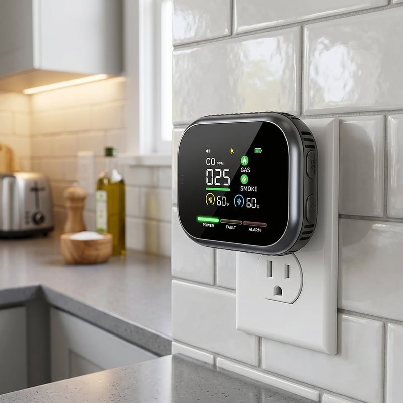 6-in-1 Smart Gas, Smoke & Carbon Monoxide Detector