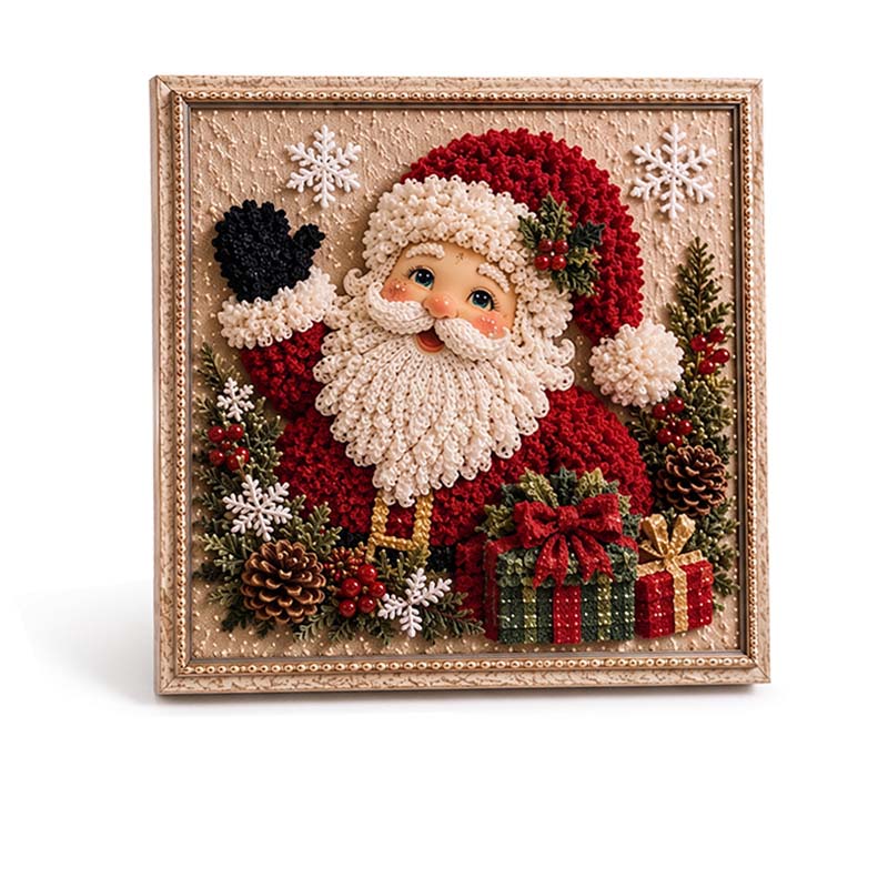 3D Christmas Tree Fabric Poke Art Craft Kit
