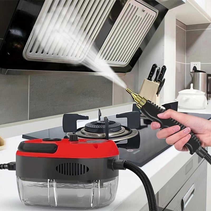 2500W Handheld High-Temperature Pressurised Steam Cleaner with Multiple Attachments
