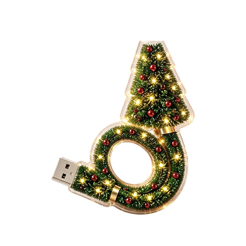 Christmas Tree LED Projection Lamp with 6 Festive Patterns