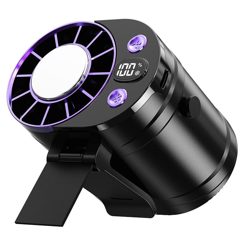 Rechargeable Clip-On Waist Fan with Ice Cooling