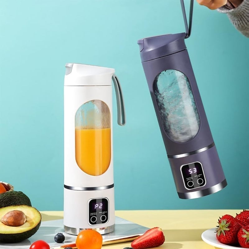 Rechargeable Portable Juicer with Dual Motor & 12-Blade System