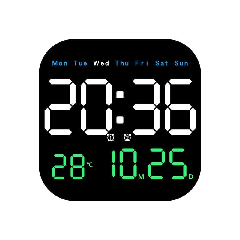 Multifunctional LED Digital Clock with Temperature & Remote Control
