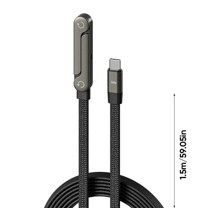 240W Fast Charging Cable with Adjustable Phone Stand