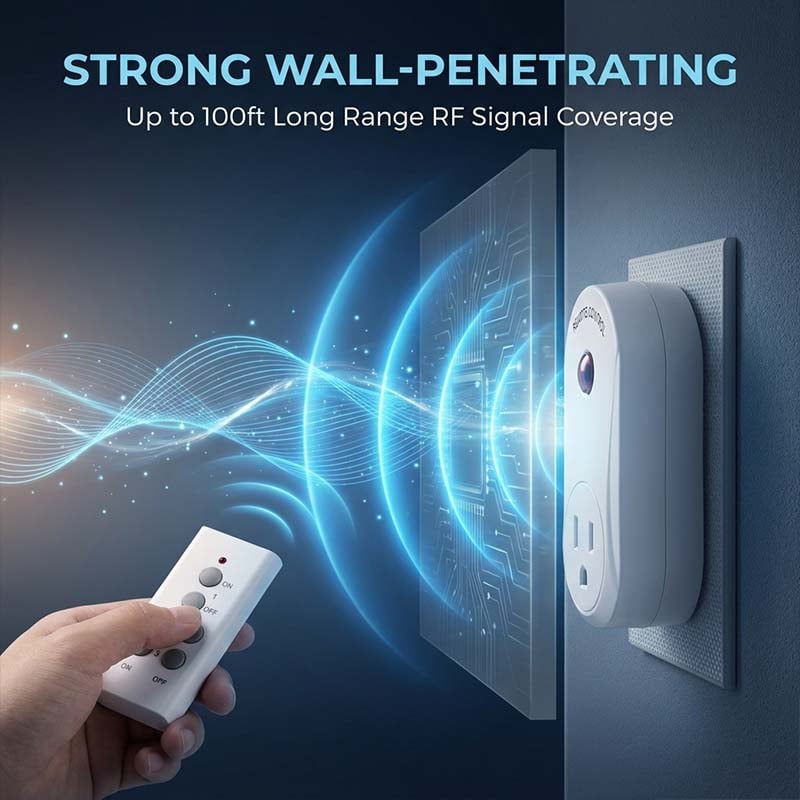 Wireless Remote Control Power Socket with Safety Protection