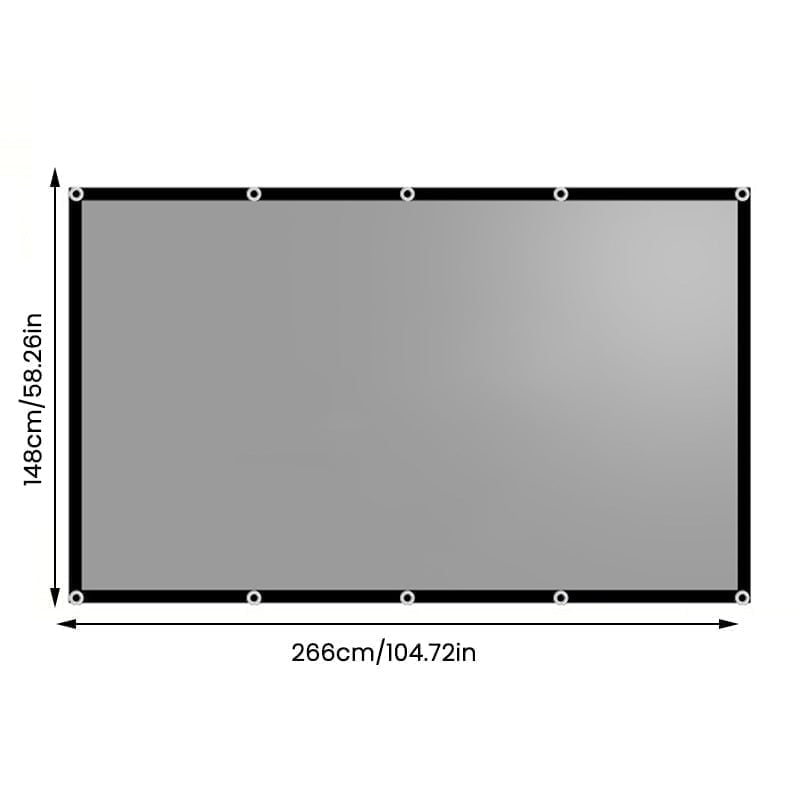 High-Gain Anti-Light Foldable Projector Screen