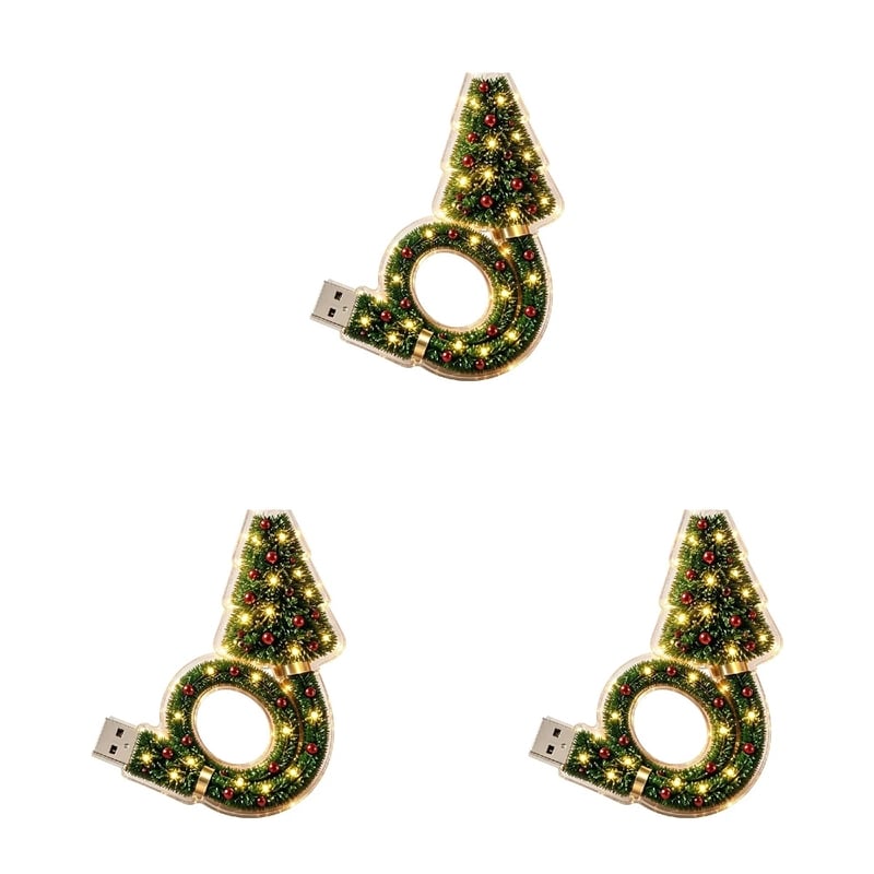 Christmas Tree LED Projection Lamp with 6 Festive Patterns