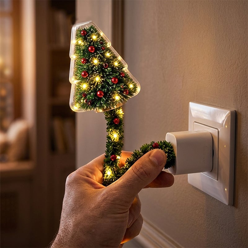 Christmas Tree LED Projection Lamp with 6 Festive Patterns