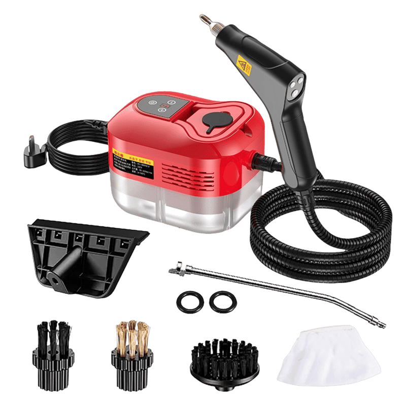 2500W Handheld High-Temperature Pressurised Steam Cleaner with Multiple Attachments