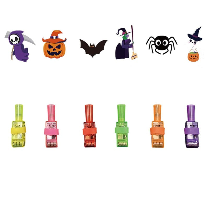 Halloween LED Projection Finger Lights with Spooky Patterns