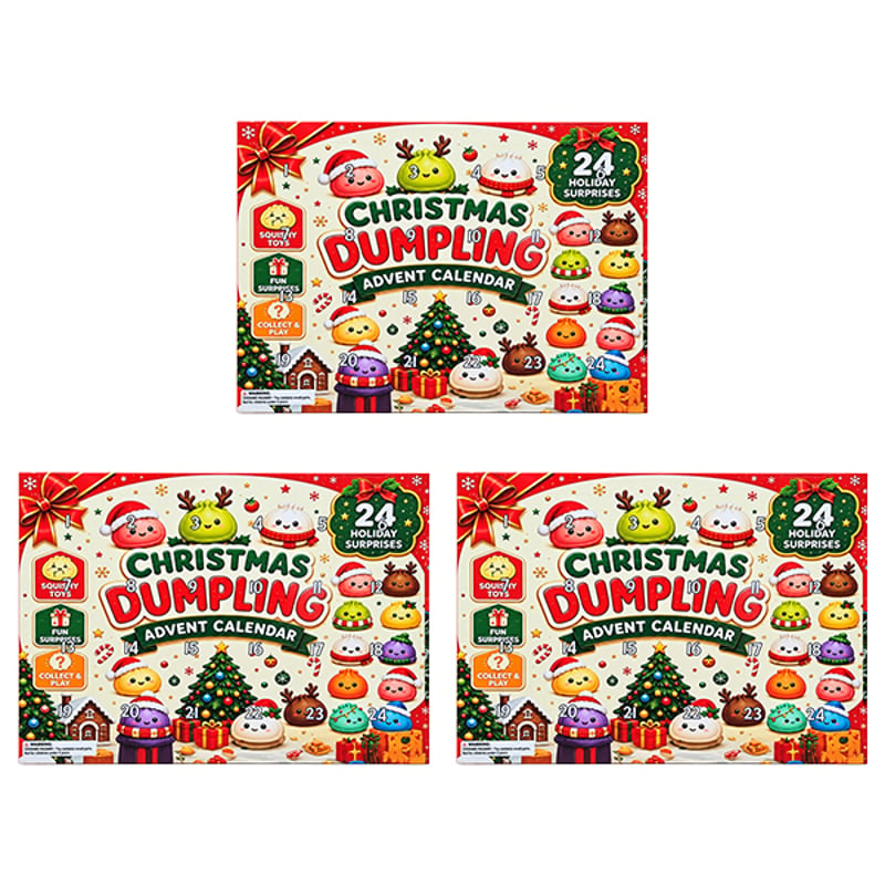 Christmas Dumpling Squishy 24-Day Advent Calendar