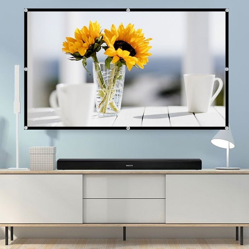 High-Gain Anti-Light Foldable Projector Screen