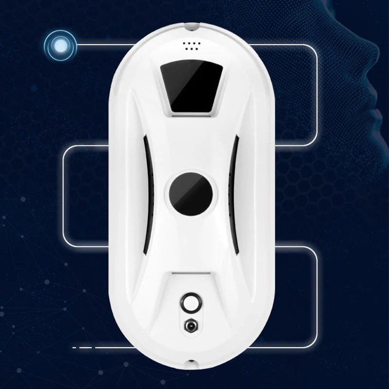Automatic Smart Window Cleaning Robot with Dual Rotating Pads