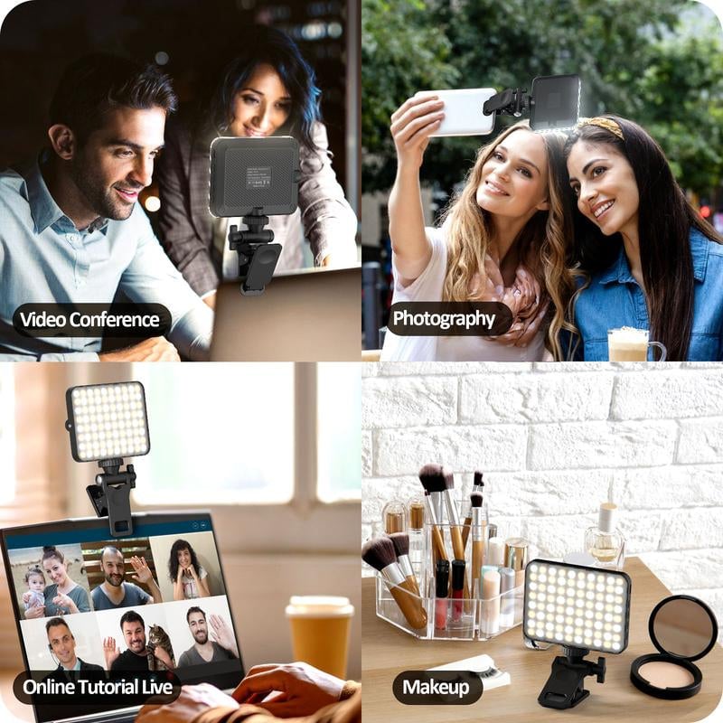 Liora Rechargeable LED Video Conference Light with Adjustable Colour Temperature