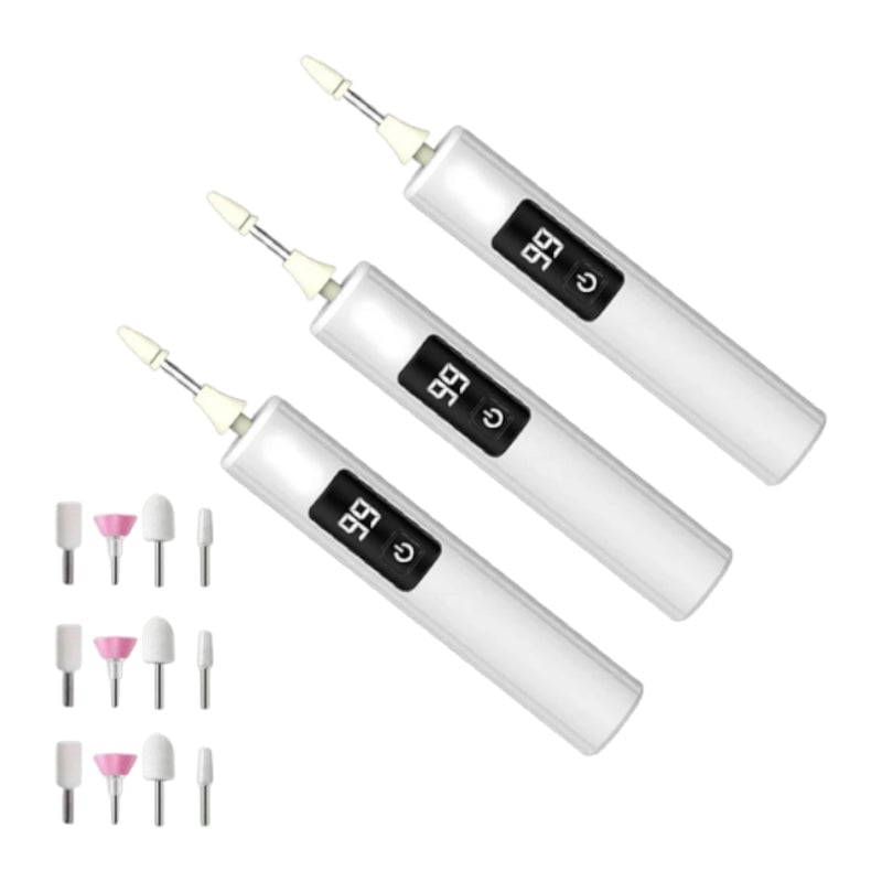 Rechargeable Electric Nail Grinder with LED Light & Digital Display