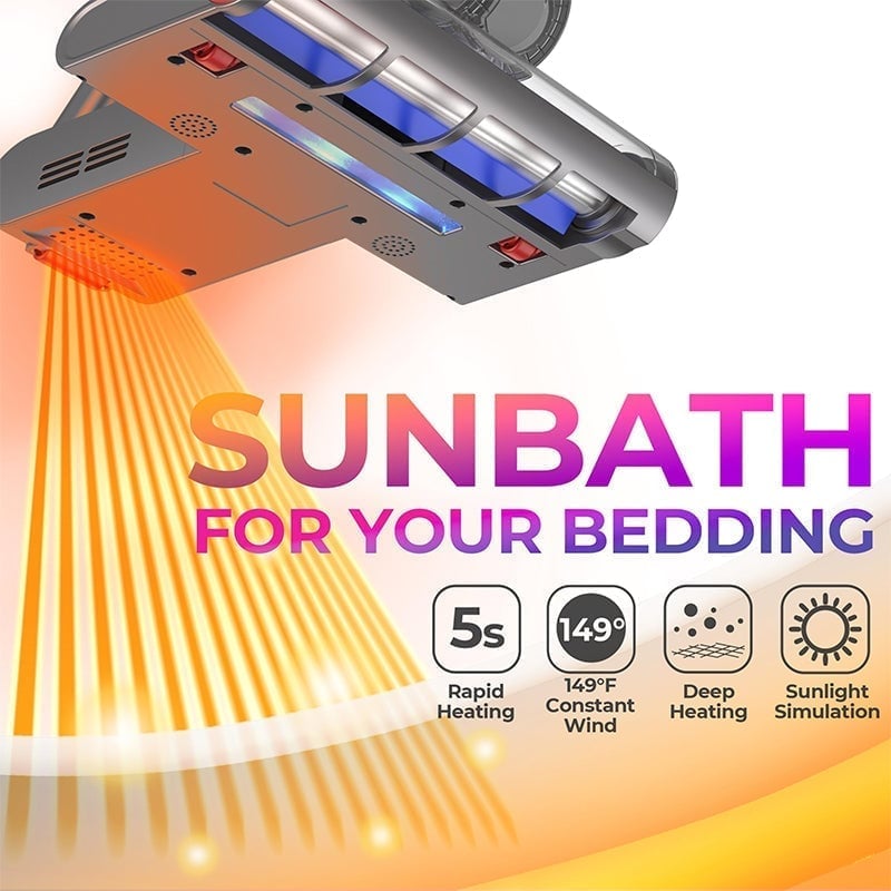 Powerful UV Bed Vacuum Cleaner with Smart Control Display