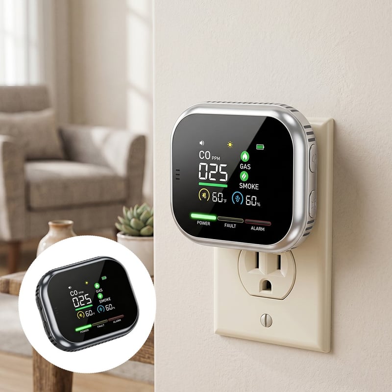 6-in-1 Smart Gas, Smoke & Carbon Monoxide Detector