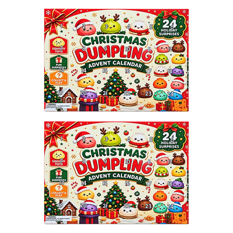 Christmas Dumpling Squishy 24-Day Advent Calendar