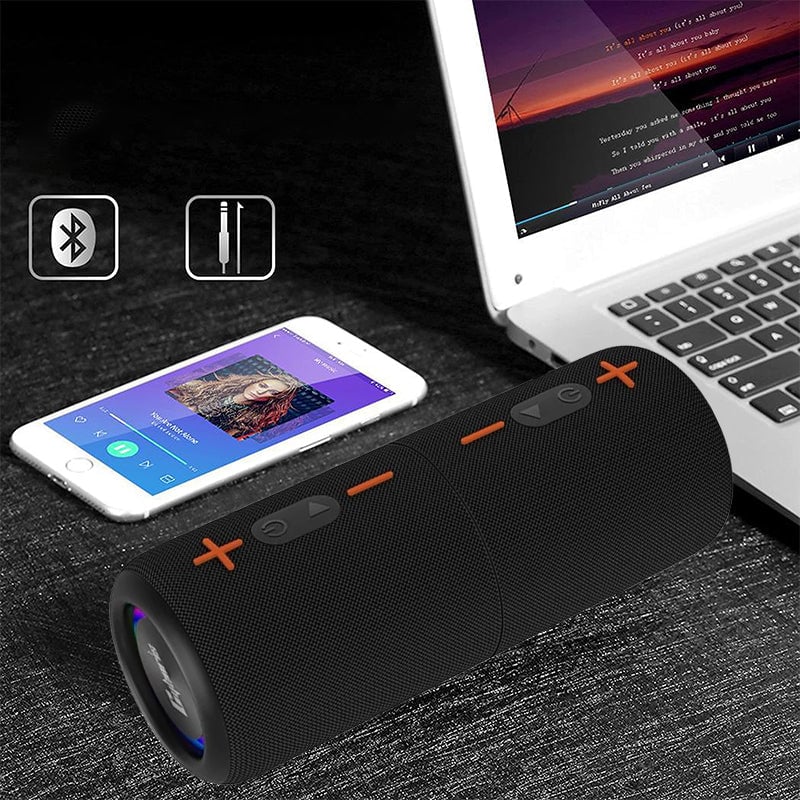 20W TWS Portable Bluetooth Speaker with LED Lights