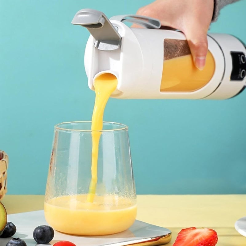 Rechargeable Portable Juicer with Dual Motor & 12-Blade System