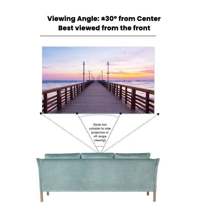 High-Gain Anti-Light Foldable Projector Screen