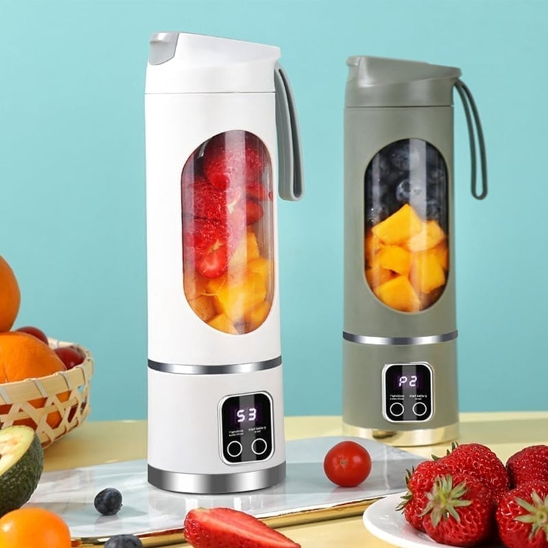 Rechargeable Portable Juicer with Dual Motor & 12-Blade System