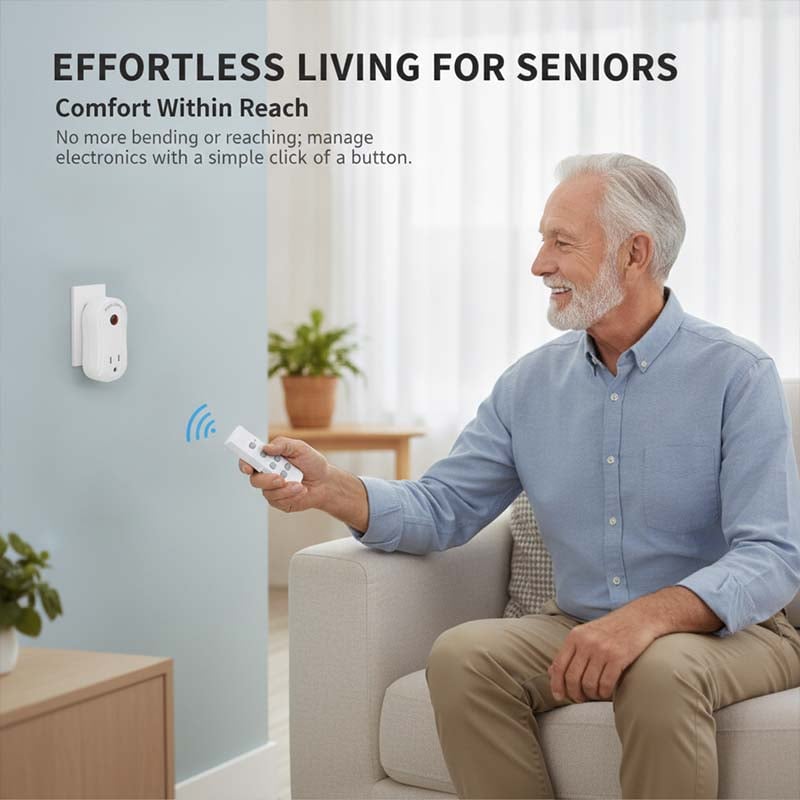 Wireless Remote Control Power Socket with Safety Protection