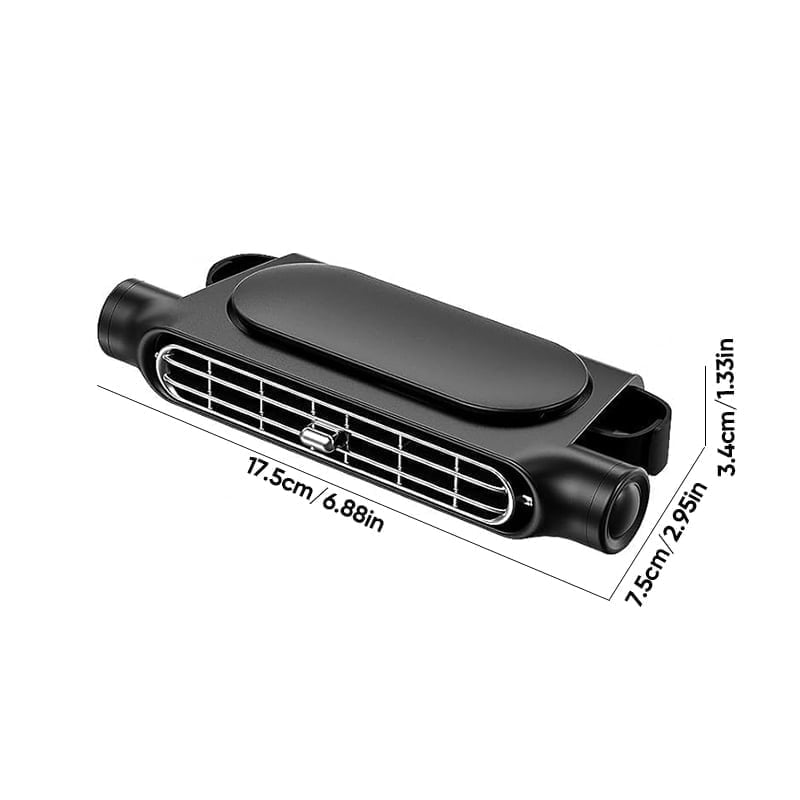 Adjustable Car Seat Cooling Fan with Multi-Directional Airflow