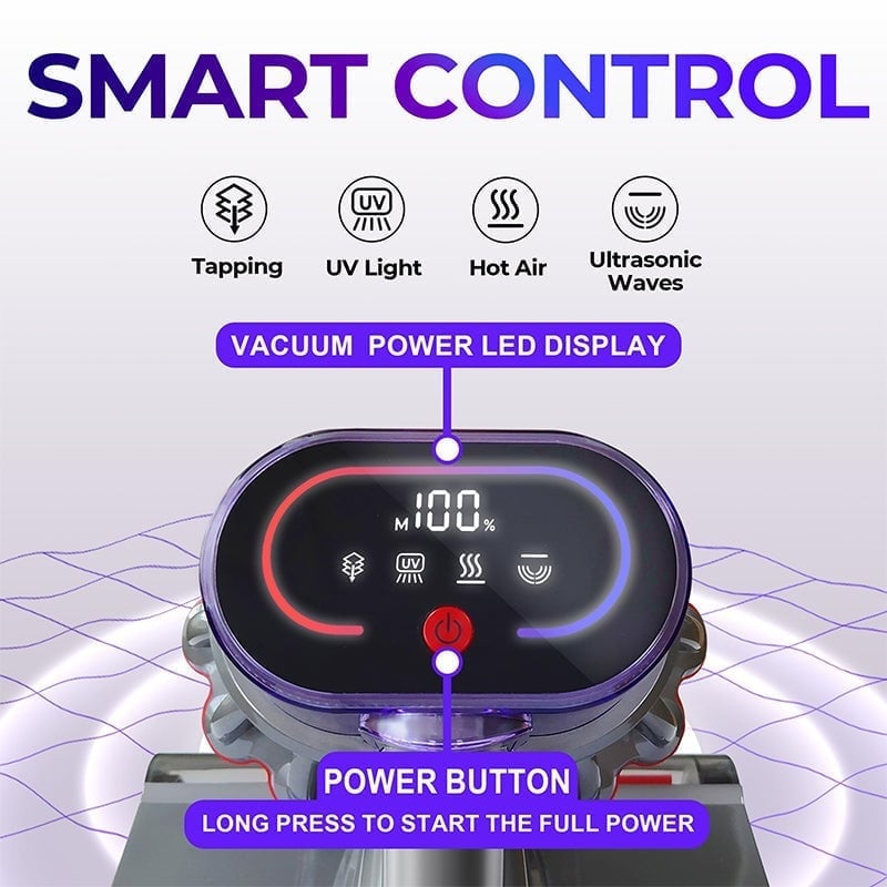 Powerful UV Bed Vacuum Cleaner with Smart Control Display