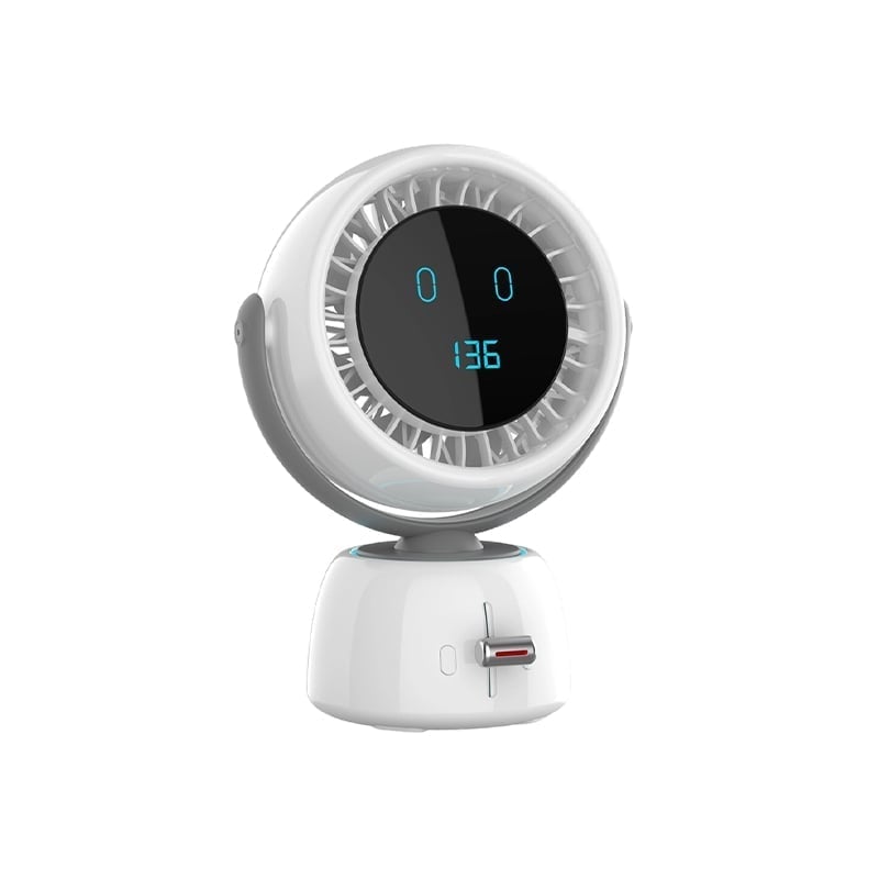 AI Face Tracking Turbo Desk Fan with 200-Speed Control